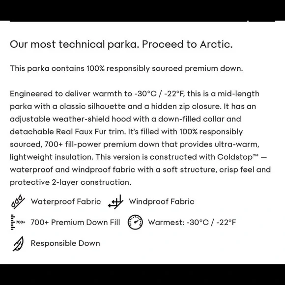 Aritzia women parka xs - Picture 8 of 8